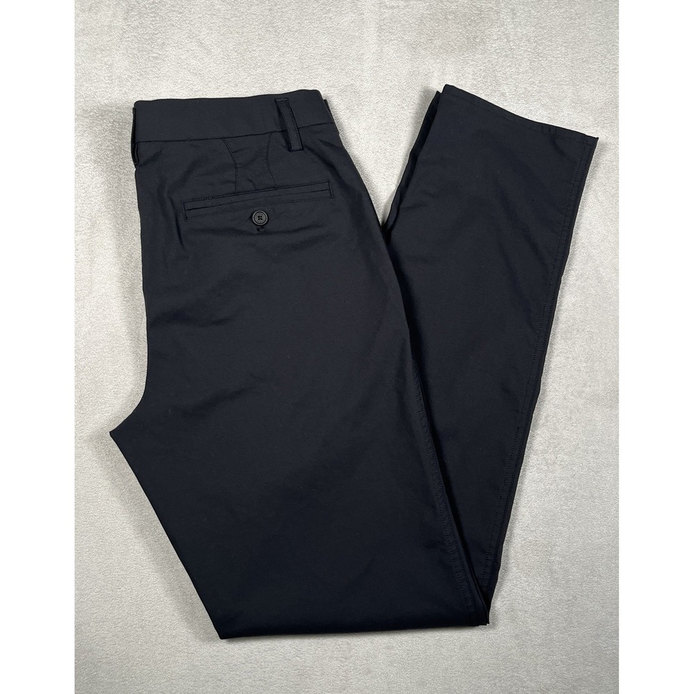 Kit and Ace Mens Technical Chino Trousers Stretch Commuter Pants 32 Black